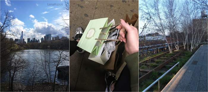 Skyline Manhattan from Central Park, Shopping and High Line - April 2016