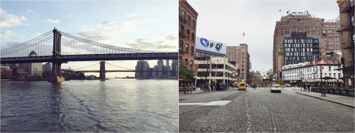 Manhattan Bridge and Brooklyn Bridge in the Background and the Meatpacking District