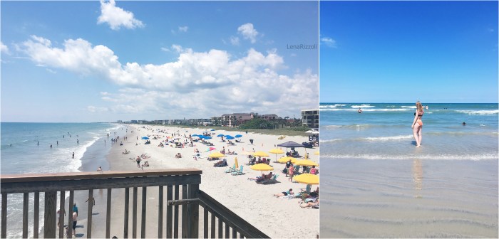 Cocoa Beach view from the Pier and from the Beach