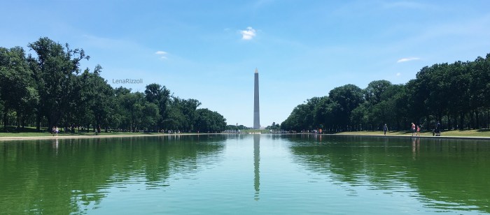 View at the Washington Monument from the Lincoln Memorial