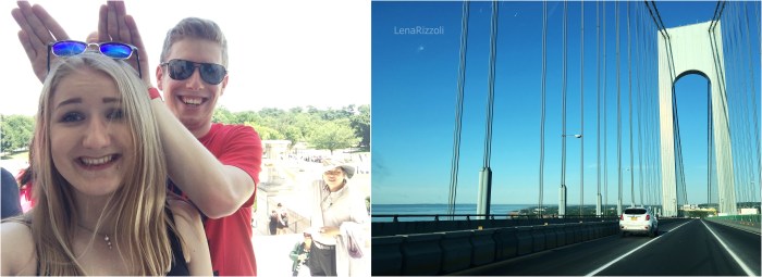 My cute brother (familytime) and a bridge on our roadtrip